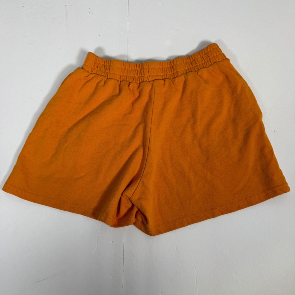 Care Bears Funshine Bear Lounge Shorts Womens XS Orange Embroidered Jersey - Picture 3 of 9